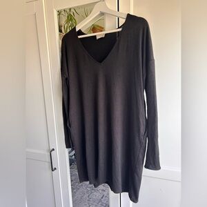 Wilfred Black Knit Sweater Dress